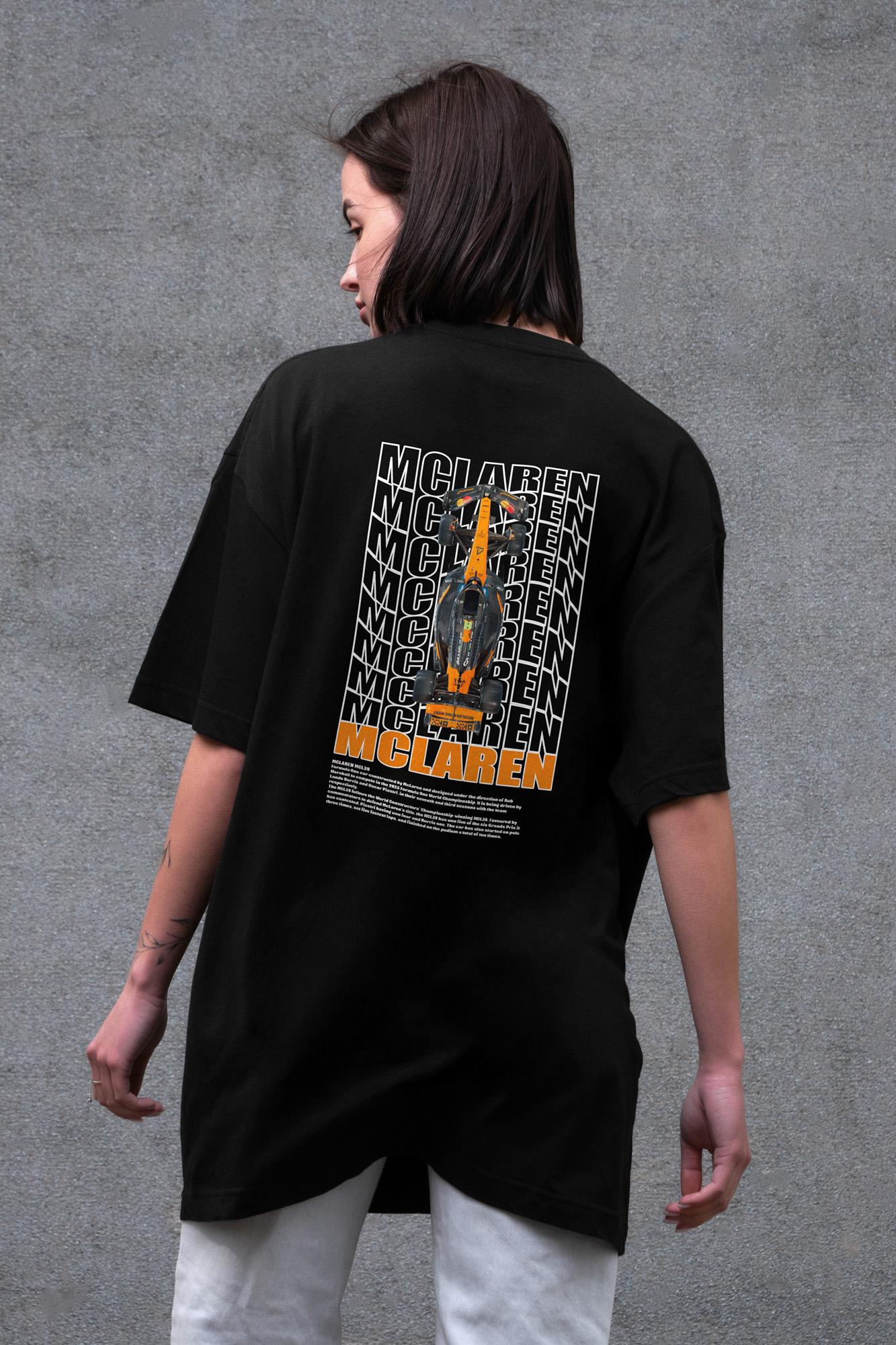 Футболка женская Without с принтом Mclaren оверсайз L/XL Black (L8049649)