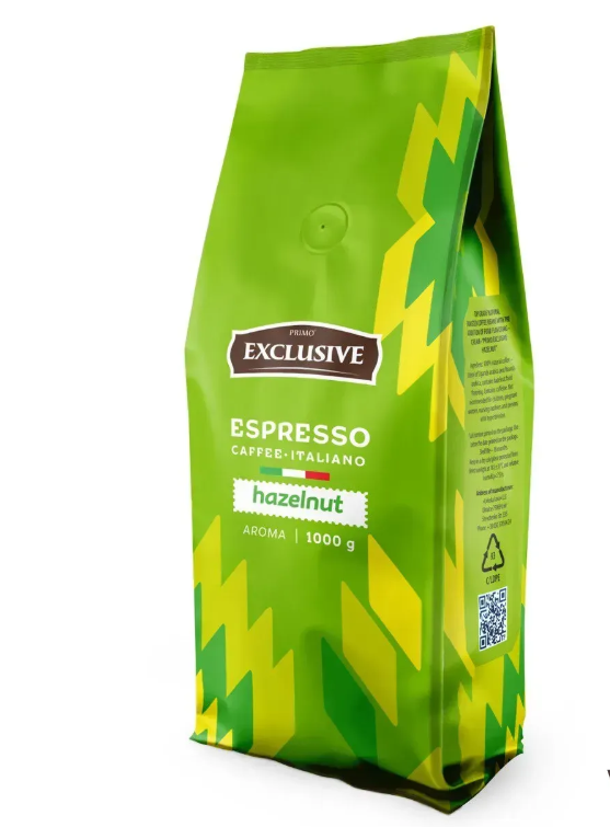 Кофе в зернах Primo Exclusive Hazelnut 1 кг (vid001)