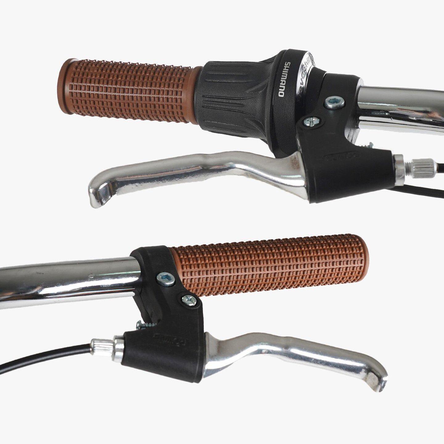 Велосипед городской Corso Viola с багажником рама 17"/26" Бежевый - фото 8 Велосипед городской Corso Viola с багажником рама 17"/26" Бежевый - фото 8