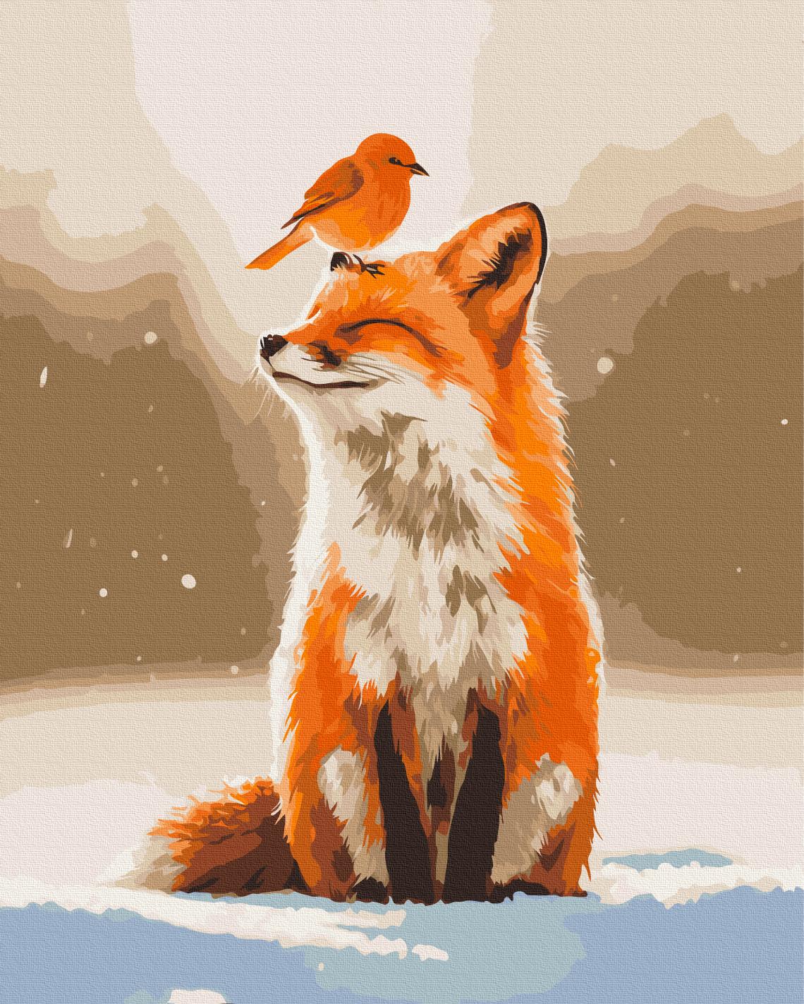 Картина по номерам Brushme Друзья зимы 40x50 см (BS54489)