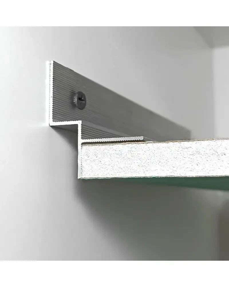 Алюминиевый профиль для теневого шва 10 мм 3 м Серебристый (2639707749)