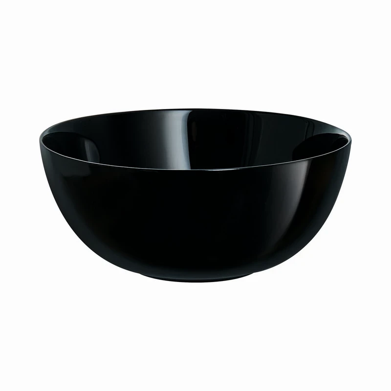 Салатник Luminarc Diwali Black круглий склокераміка d 21 см Чорний (P0790) - фото 1 Салатник Luminarc Diwali Black круглий склокераміка d 21 см Чорний (P0790) - фото 1
