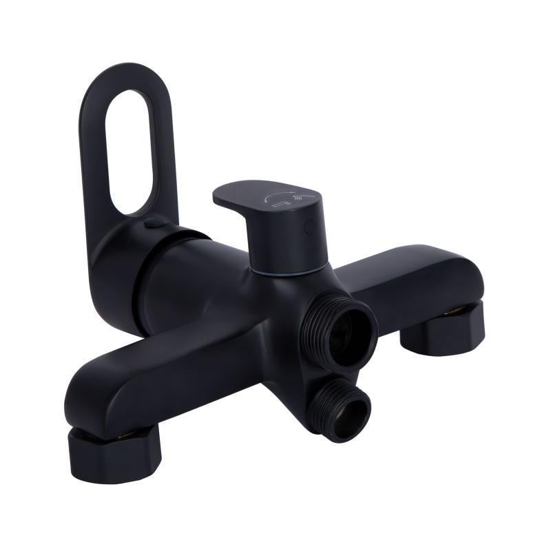 Смеситель для ванны Lidz Latwa 005 с поворотным изливом c душевым гарнитуром k35 LDLAT005BLA45420 Black - фото 5 Смеситель для ванны Lidz Latwa 005 с поворотным изливом c душевым гарнитуром k35 LDLAT005BLA45420 Black - фото 5