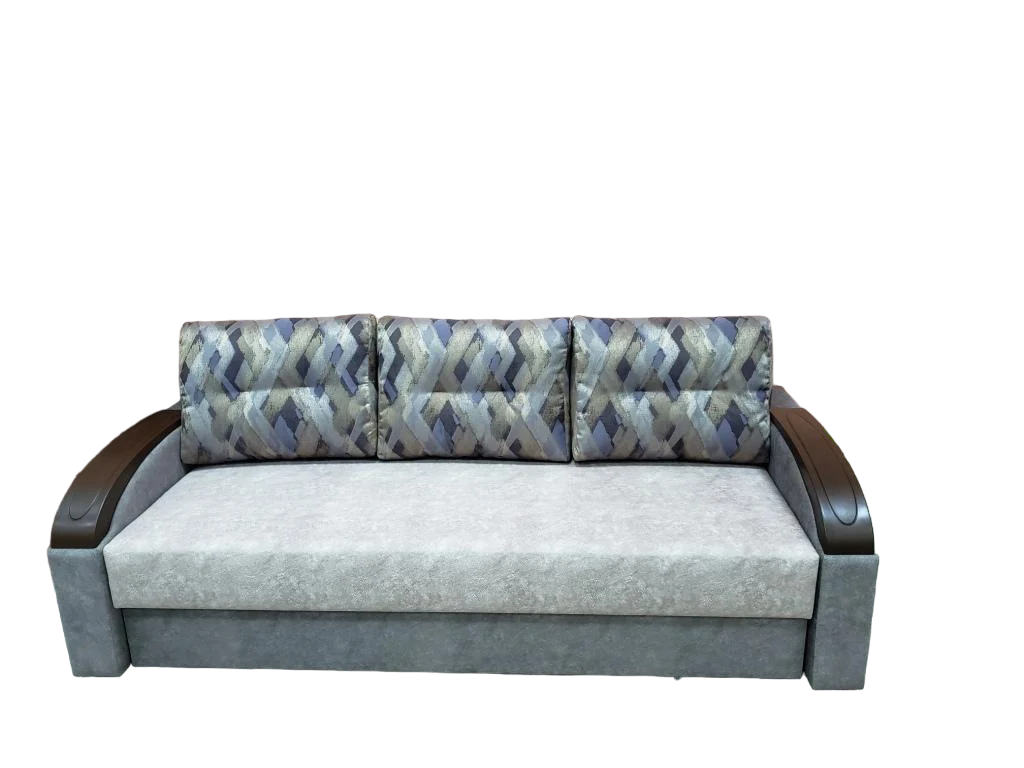 Диван раскладной Lectus Модерн Боннель ортопедический Серый