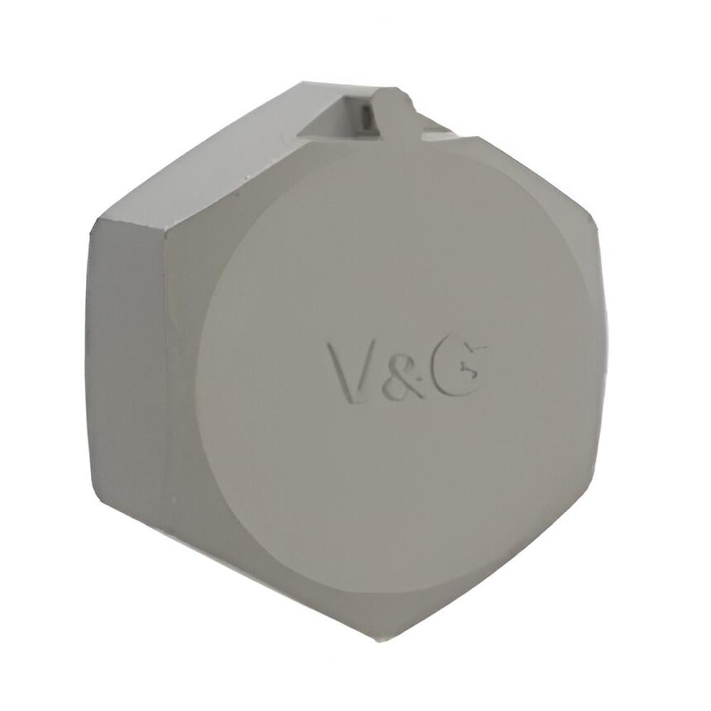 Заглушка латунная никелированная V&G VALOGIN 1/2" внутренняя резьба (SQ-1043647)