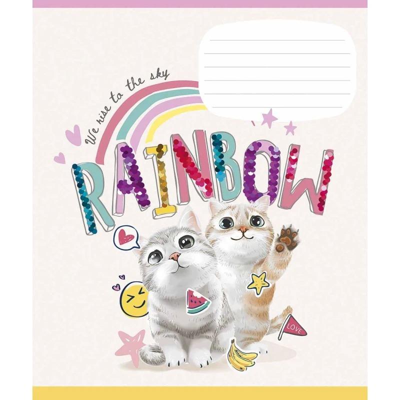 Школьная тетрадь в линейку Школярик 12 л. Разноцветный (NB-286-Z-314)