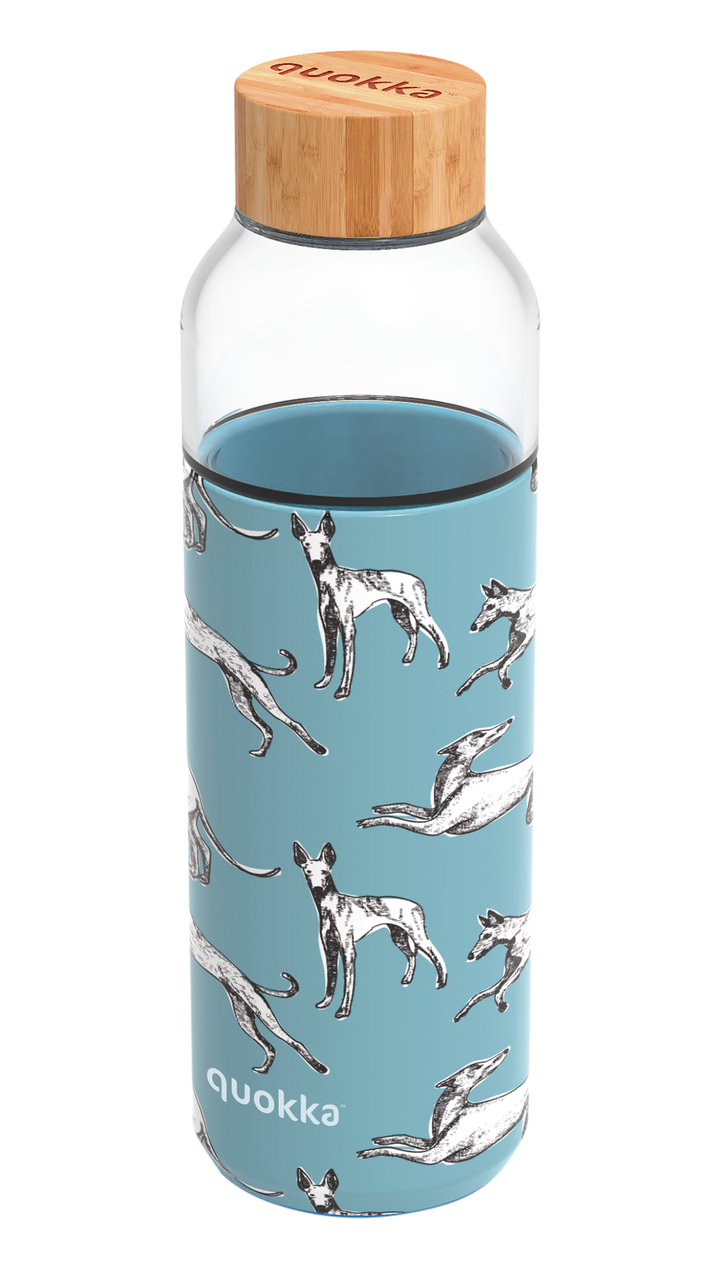 Бутылка для воды Quokka Greyhounds 660 мл 7x7x23,5 см Прозрачный (28421315)