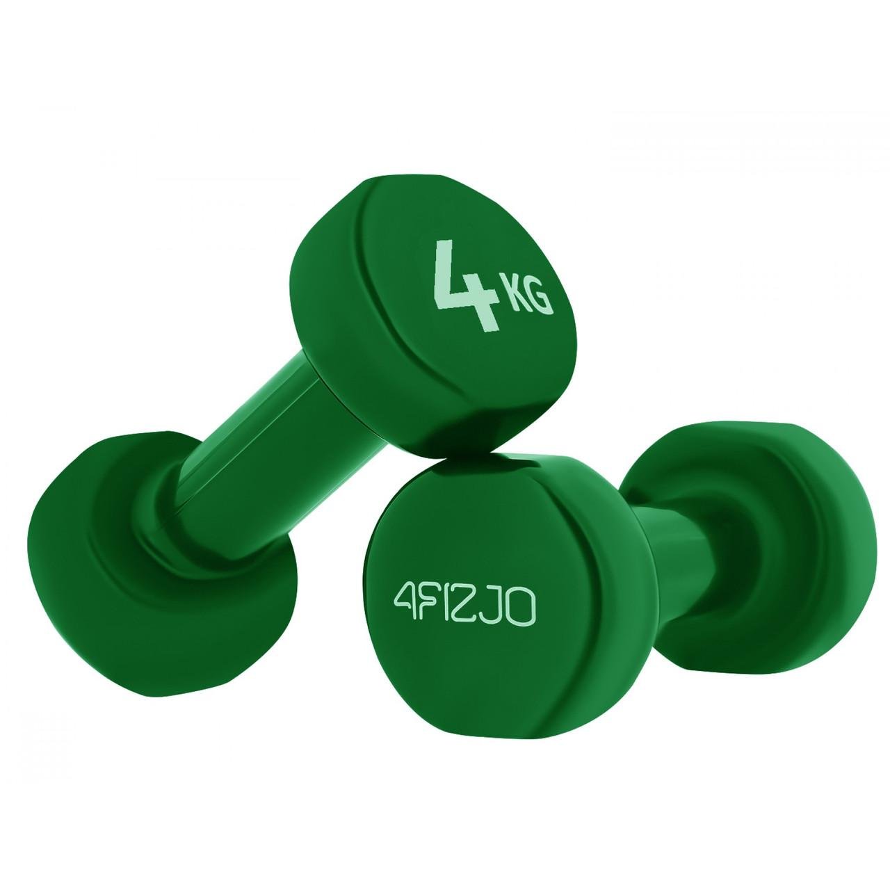 Гантели виниловые 4FIZJO 4FJ0209 2x4 кг - фото 1 Гантели виниловые 4FIZJO 4FJ0209 2x4 кг - фото 1