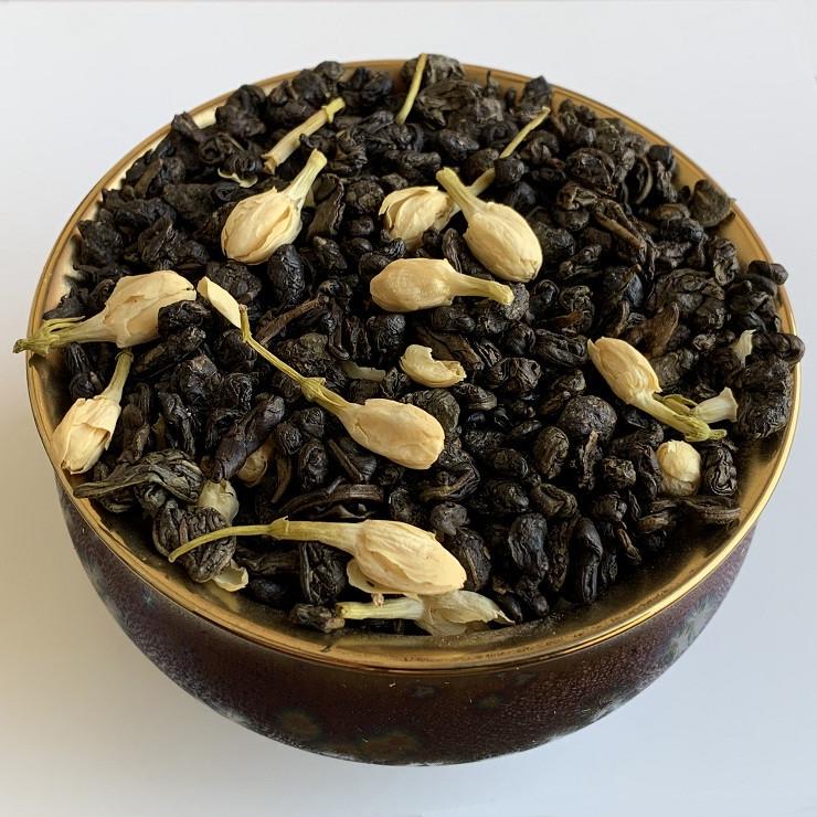 Чай зелений ганпаудер Храм неба з жасмином 100 г