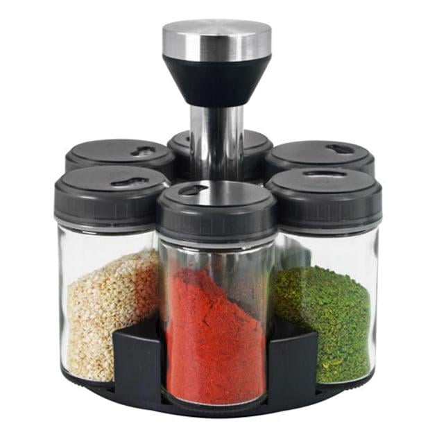 Ємності для спецій на підставці що крутиться 6 шт./100мл (30575) Ємності для спецій на підставці що крутиться 6 шт./100мл (30575)