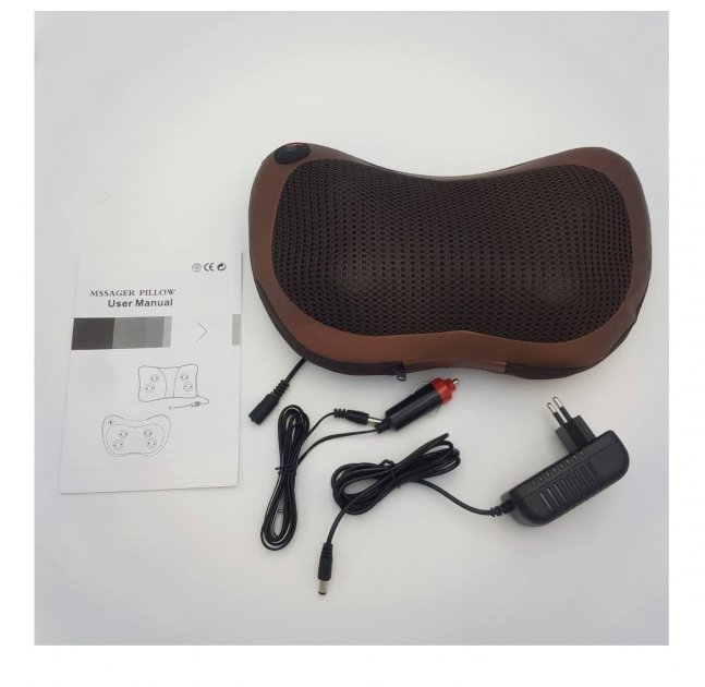 Подушка массажная Massage Pillow для шеи и спины с инфракрасным подогревом - фото 6 Подушка массажная Massage Pillow для шеи и спины с инфракрасным подогревом - фото 6