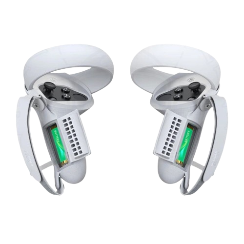 Чехол с открывающимися панелями для контроллеров Oculus Quest 2 силиконовый White (ACS-SCWOPQ2wh)