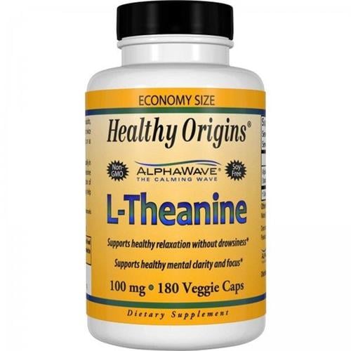 Теанін Healthy Origins L-Theanine 100 мг 180 Veg Caps