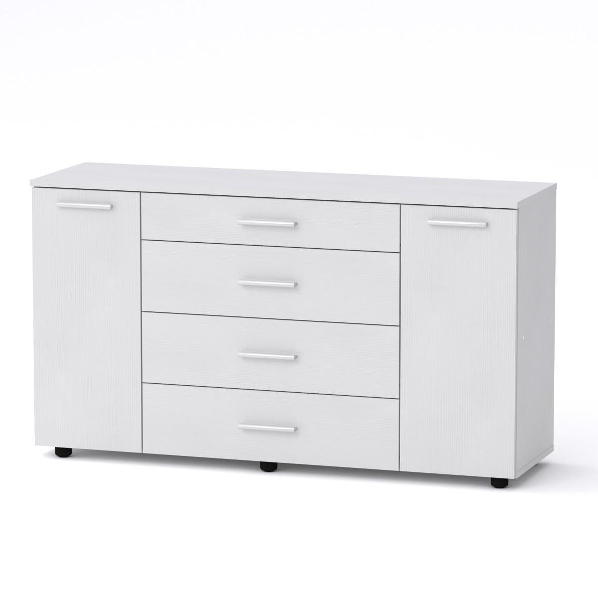 Комод Компаніт з шухлядами та дверцятами 130х38х73 см Німфея альба (26913885) - фото 1