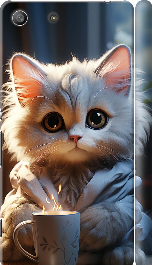 Чехол на Sony Xperia M5 E5633 White cat (5646c-217-42517)