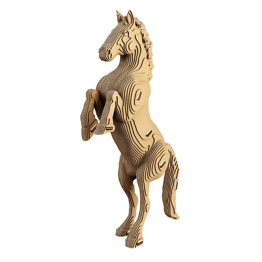 Пазл картонный 3D Cartonic Конь 112 деталей (2554585752) - фото 3