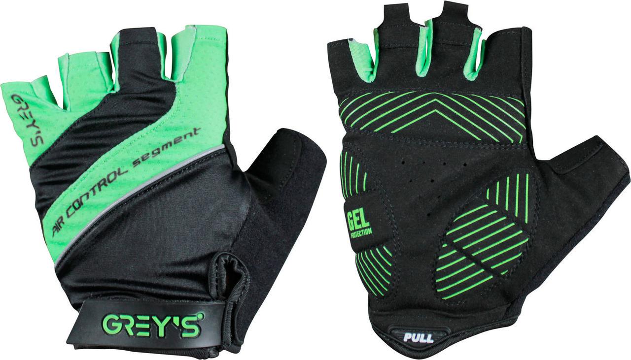 Перчатки GREY'S гелевые вставки L Черный/Зеленый (GR18323)