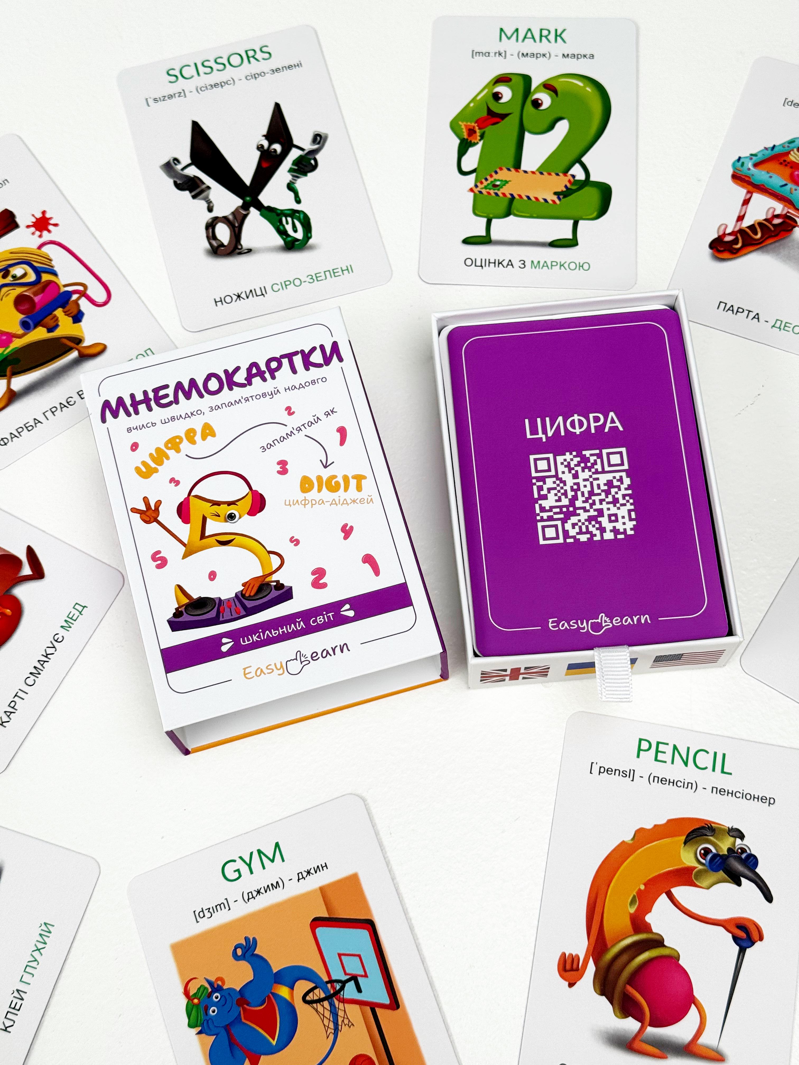 Мнемокарты EasyLearn Выпуск 4 Школьный мир (EL-SW1) - фото 21 Мнемокарты EasyLearn Выпуск 4 Школьный мир (EL-SW1) - фото 21