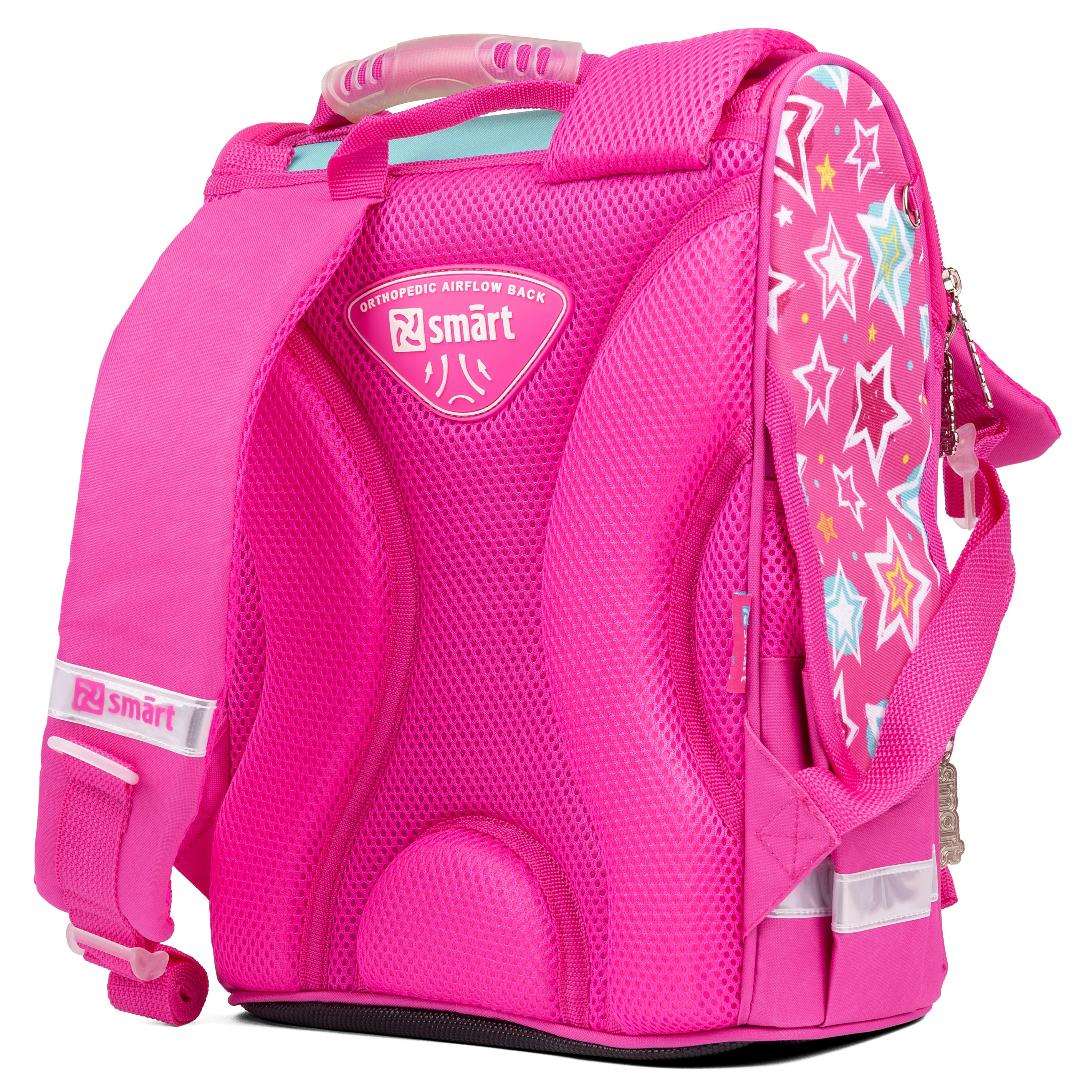 Рюкзак шкільний каркасний Smart PG-11 Shine Bright Рожевий/Бірюзовий (557073) - фото 3