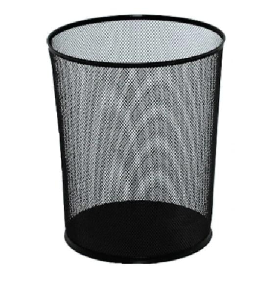 Кошик для паперів металевий круглий 13 л Чорний (3700-2)