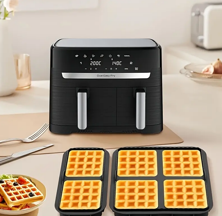 Форма силіконова для вафель у подвійних мультипечах Чорний (SAM-5675) - фото 8