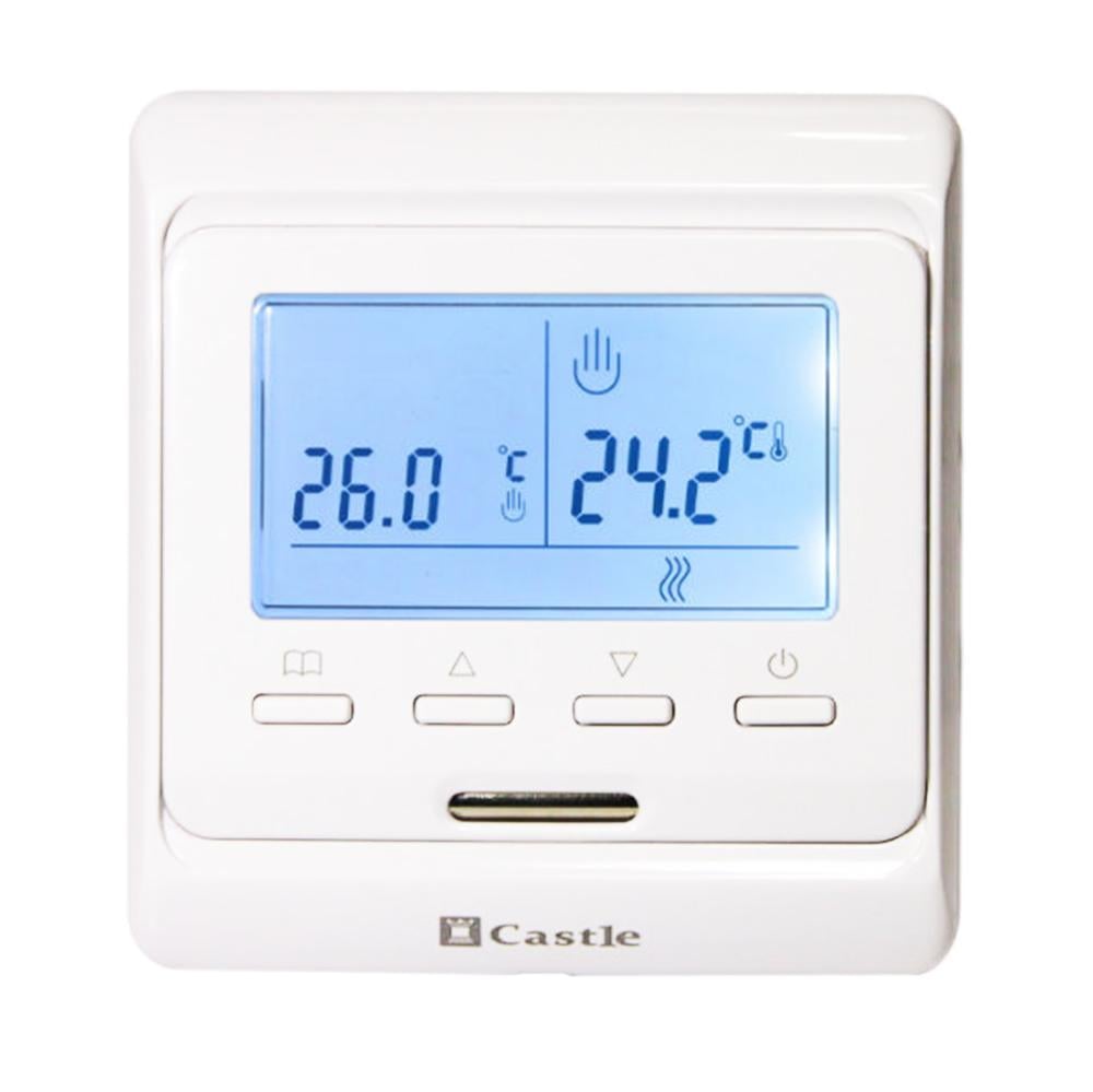 Программируемый терморегулятор для теплого пола Castle M6.716 Белый (IN1018) Программируемый терморегулятор для теплого пола Castle M6.716 Белый (IN1018)