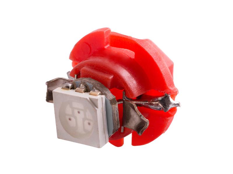 Автолампа светодиодная T5 W1,2W B8,5d 24 В SMD5050-1led Красный (1482)