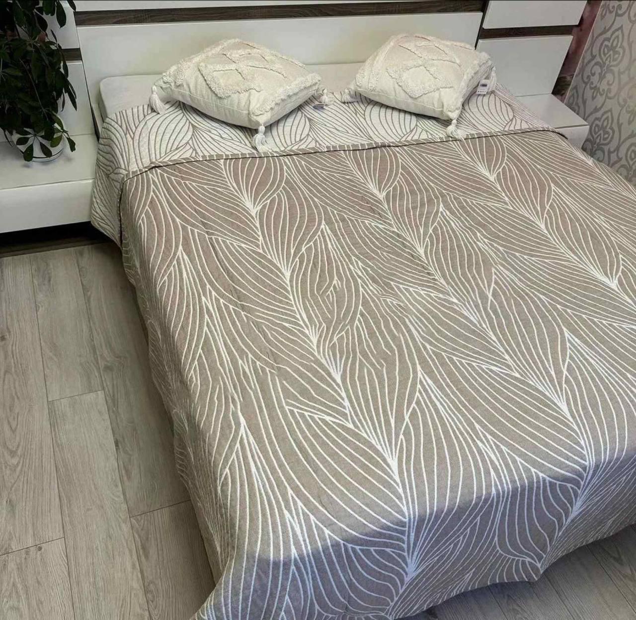 Плед муслиновый хлопковый евро 200х230 см Какао (П4К-muslin-2025-001-01) Плед муслиновый хлопковый евро 200х230 см Какао (П4К-muslin-2025-001-01)