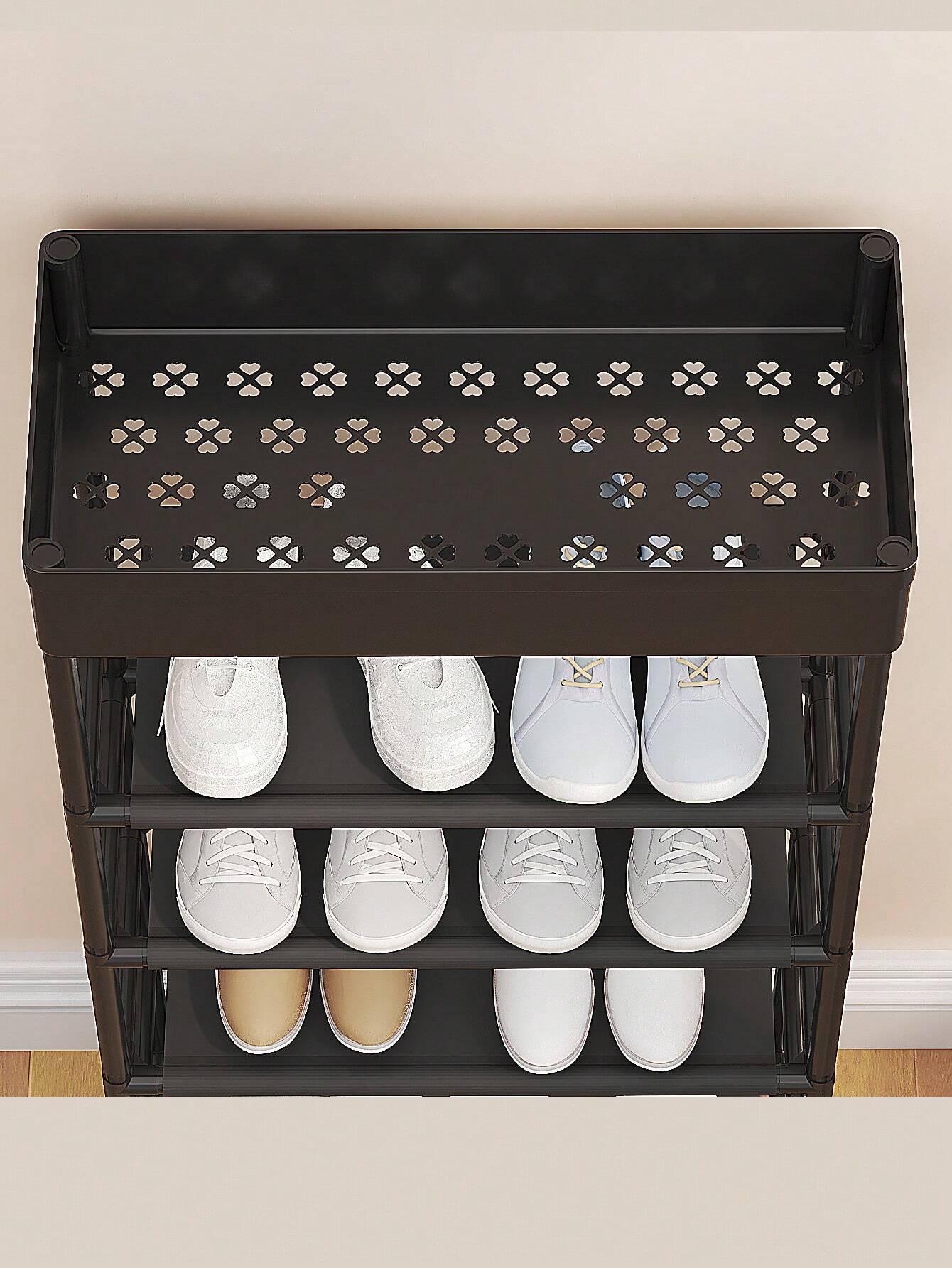 Полиця для взуття 5 ярусів storage shoe rack YH9806-5 Чорний - фото 4