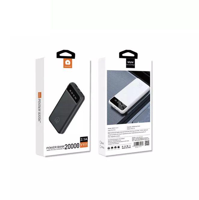 Портативна батарея Power Bank WUW Y111 20000 mAh Black (W200001) - фото 2