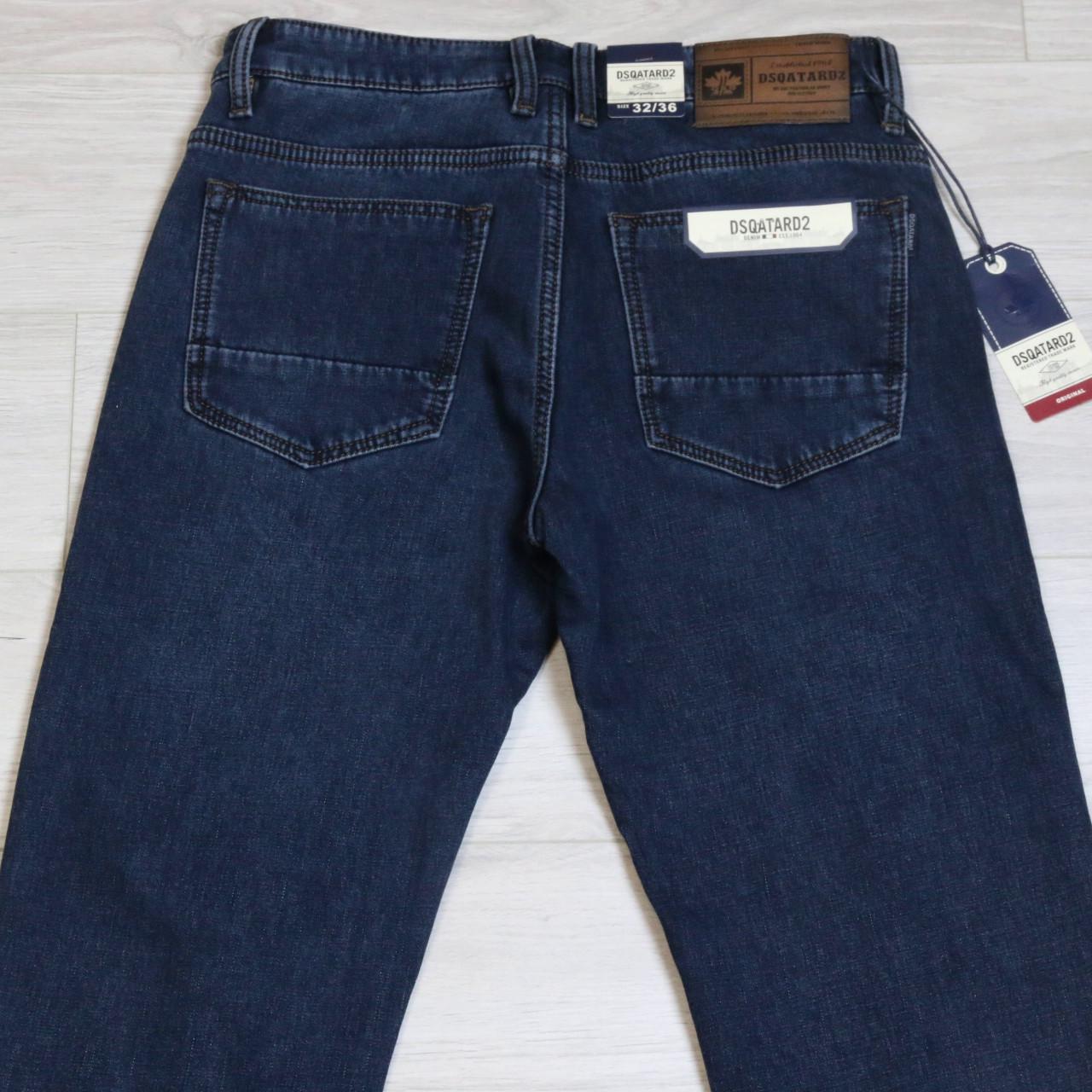 Джинси чоловічі зимові класичні Dsqatard 2 р. 36 Синій графіт (2285) - фото 6