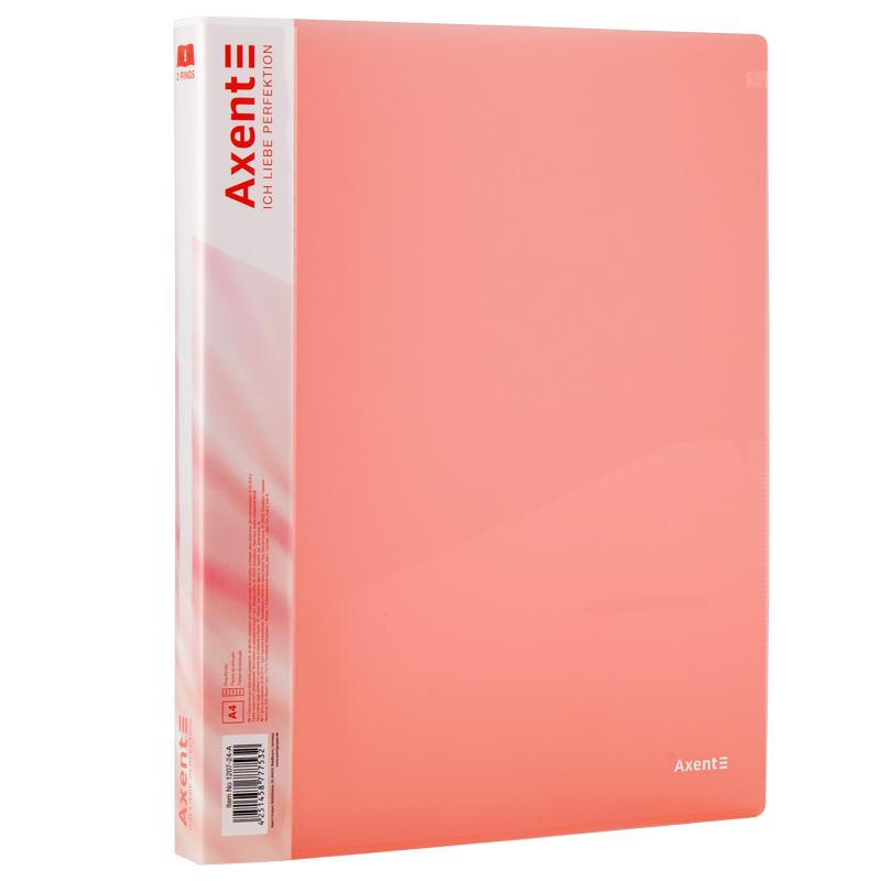 Папка Axent на 2-х кольцах A4 25 мм Розовый (1207-24-A)