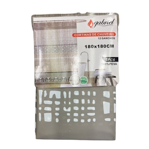 Шторка в ванную Stenson R89752 180х180 см Brown (14070000)