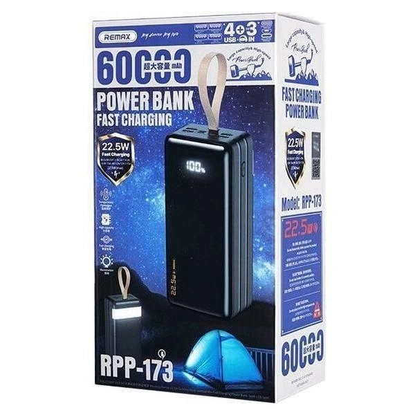 Повербанк 60000 mAh RPP-173 10,5 W с фонариком