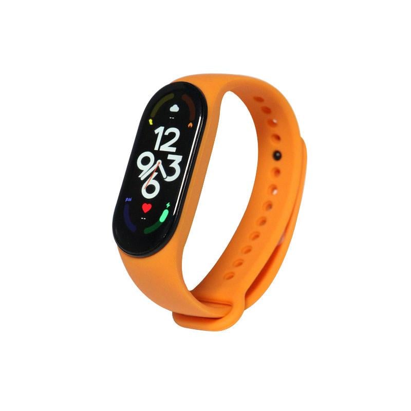 Ремінець Xiaomi Mi Smart Band 7/6/5 сіліконовий Помаранчевий (1342P)