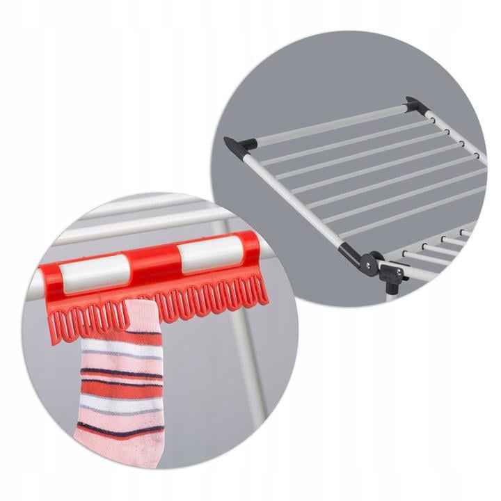 Сушарка для одягу Massido Lina складна стояча 22 м Білий (688500) - фото 6 Сушарка для одягу Massido Lina складна стояча 22 м Білий (688500) - фото 6