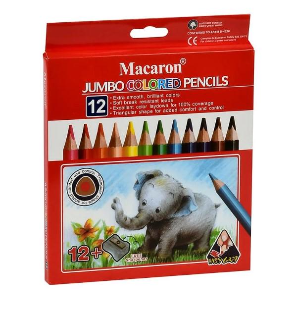 Карандаши с точилкой WW00108 12 цв