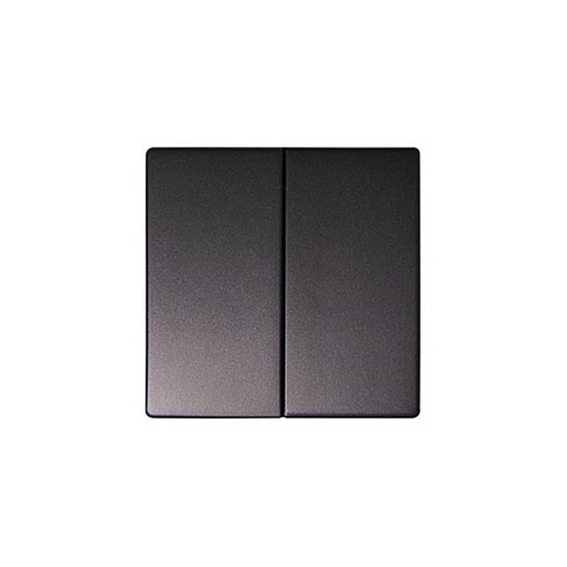 Клавиша выключателя двойная E.NEXT e.lux.11021L.pn.anthracite 61x61x8 мм Антрацит (ins0040020)