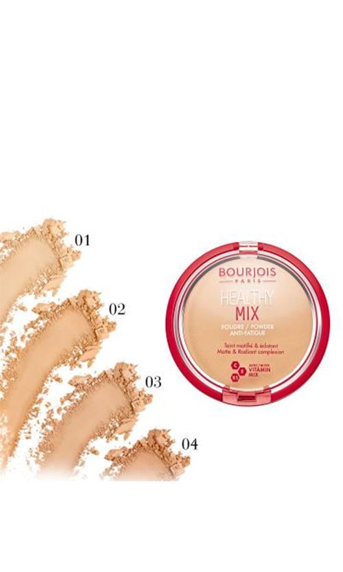 Пудра компактна для обличчя Bourjois Healthy Mix Powder для обличчя 02 light beige (12201) - фото 3