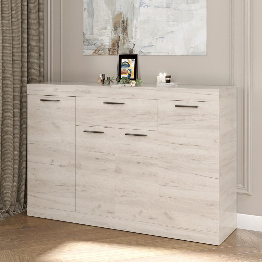 Комод Everest Соната 7 1400х376х931 мм Дуб крафт белый (11242) - фото 2 Комод Everest Соната 7 1400х376х931 мм Дуб крафт белый (11242) - фото 2