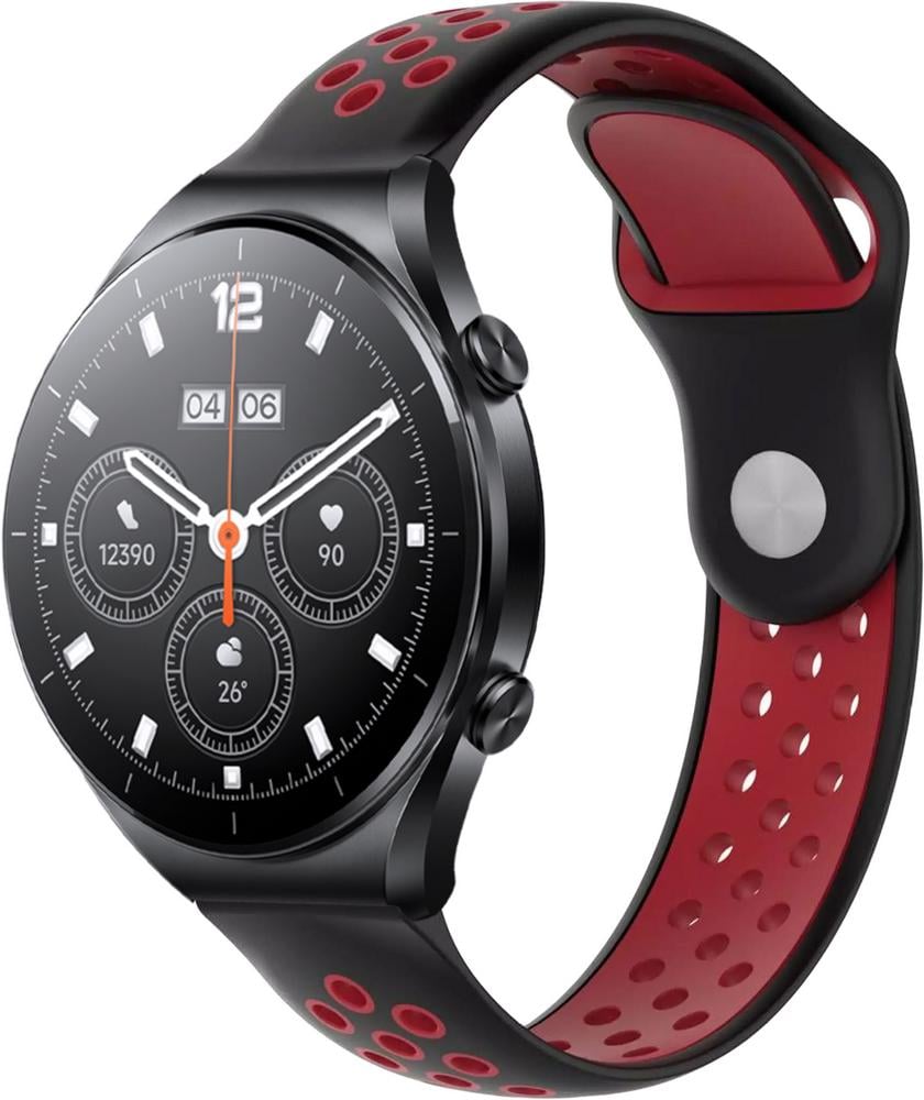 Ремешок Sport для Xiaomi Watch S1 Acttive Black/Red (29006-44) Ремешок Sport для Xiaomi Watch S1 Acttive Black/Red (29006-44)