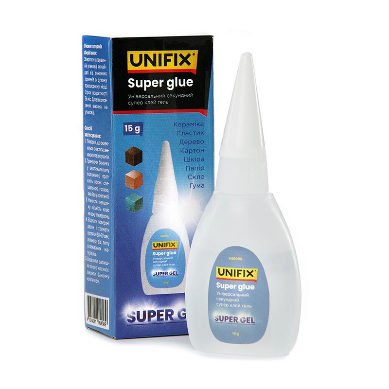 Супер клей Unifix гель 15 г (940006) - фото 2
