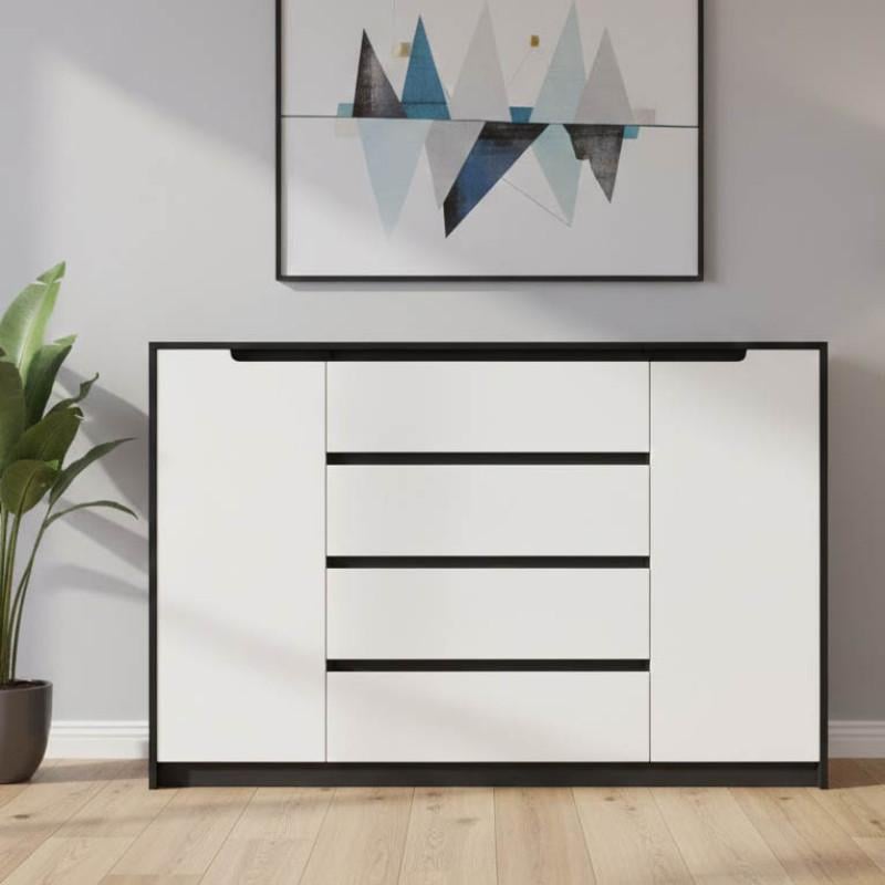 Комод Еверест Микс-3 140х38х97,7 см Венге/Белый (31453072)