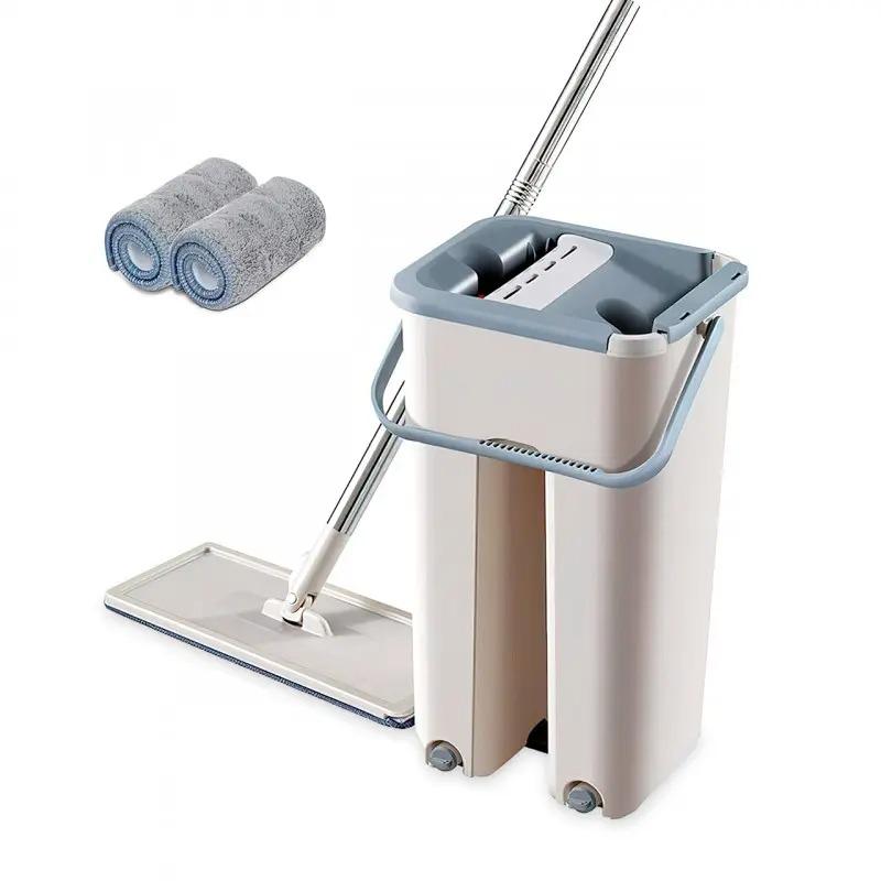 Швабра з відром Supretto Scratch Cleaning Mop та системою віджиму Сірий (ULT-2260036) - фото 3