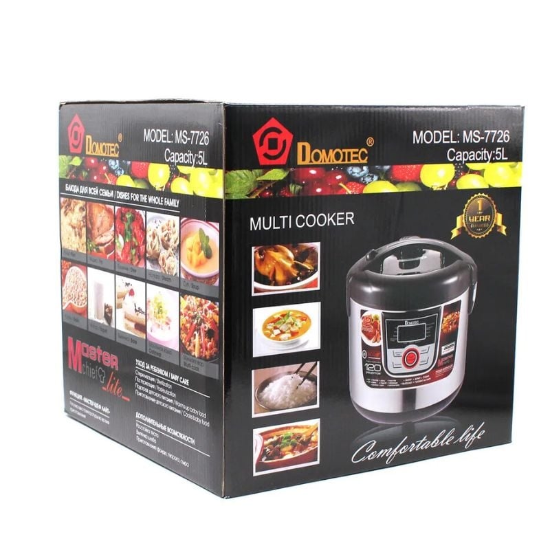 Мультиварка Domotec MS-7726 багатофункціональна 12 програм 5 л 1500W (26202549) - фото 13 Мультиварка Domotec MS-7726 багатофункціональна 12 програм 5 л 1500W (26202549) - фото 13
