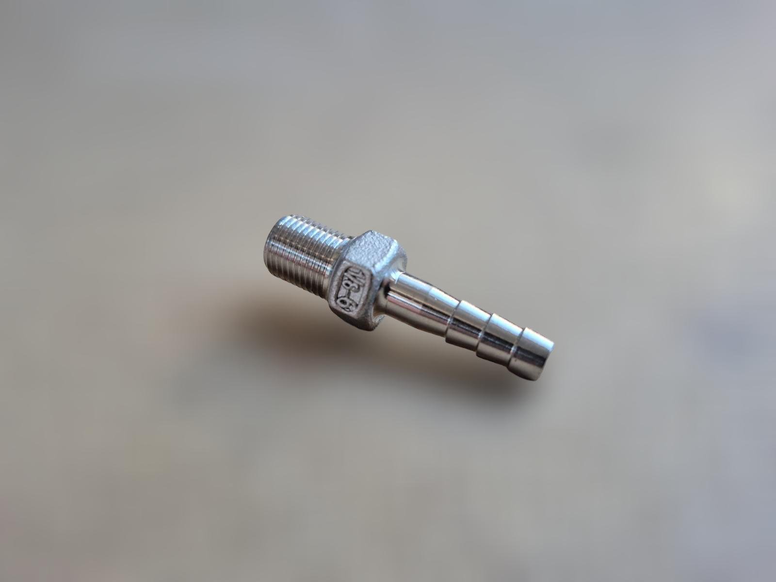 Штуцер шланговий різьбовий DN6 AISI304 BSPP Class-150 ялинка н/ж сталь ЗР 6 мм 1/8" (29203154) - фото 4 Штуцер шланговий різьбовий DN6 AISI304 BSPP Class-150 ялинка н/ж сталь ЗР 6 мм 1/8" (29203154) - фото 4