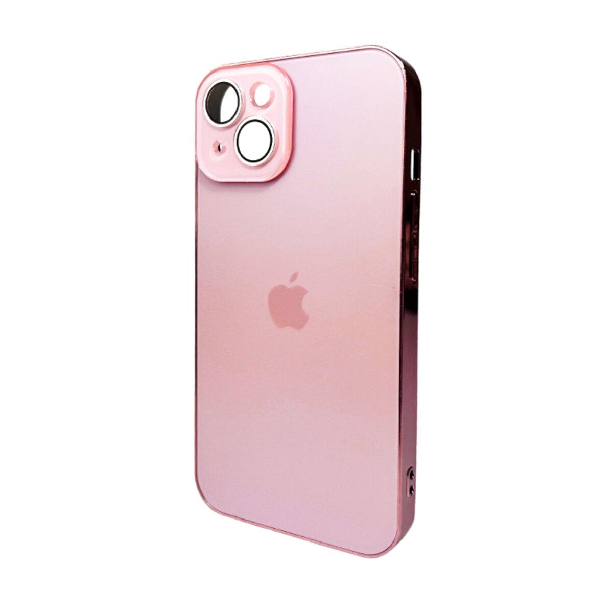 Противоударный чехол для Apple iPhone 15 Sapphire Frame MagSafe Pink