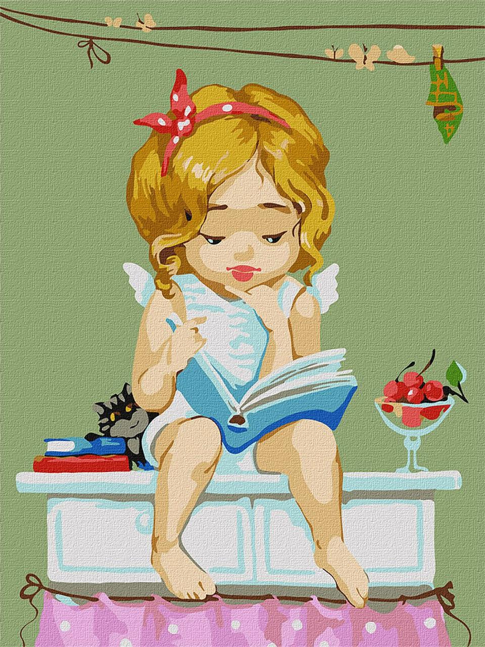 Картина по номерам Идейка Любимая книга Katya Dudnik KHO2396 холст на подрамнике 30x40 см (1601474540)