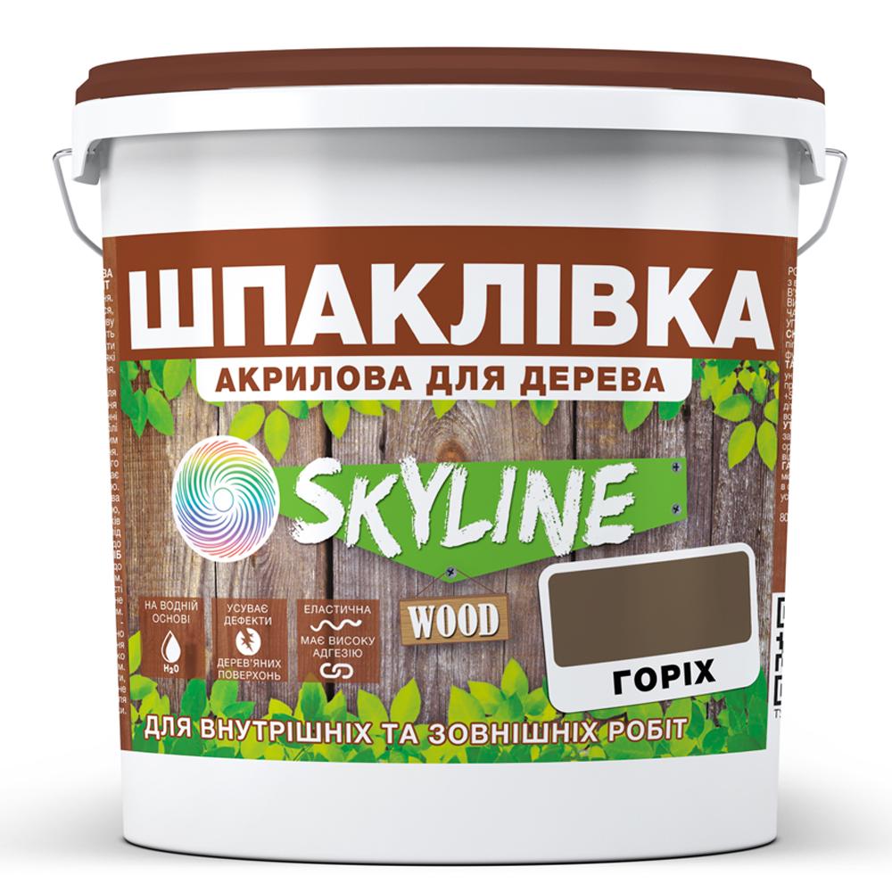 Шпаклівка акрилова Skyline Wood для дерева 14 кг Горіх - фото 1