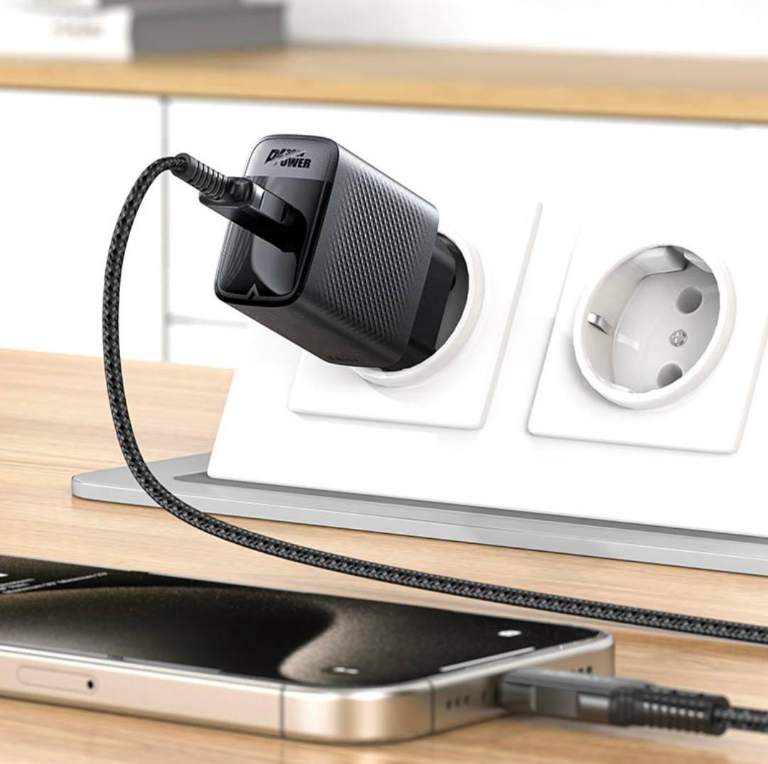 Зарядний пристрій для телефонів Acefast A102 1 порт USB-C PD3.0 30W Black (м00132) - фото 6